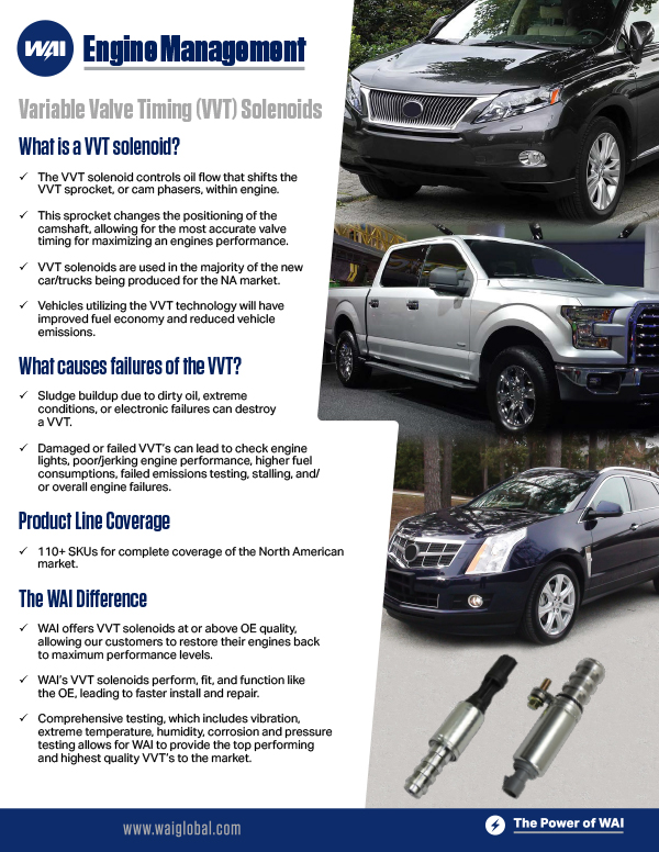 WAI Variable Valve Timing Solenoids